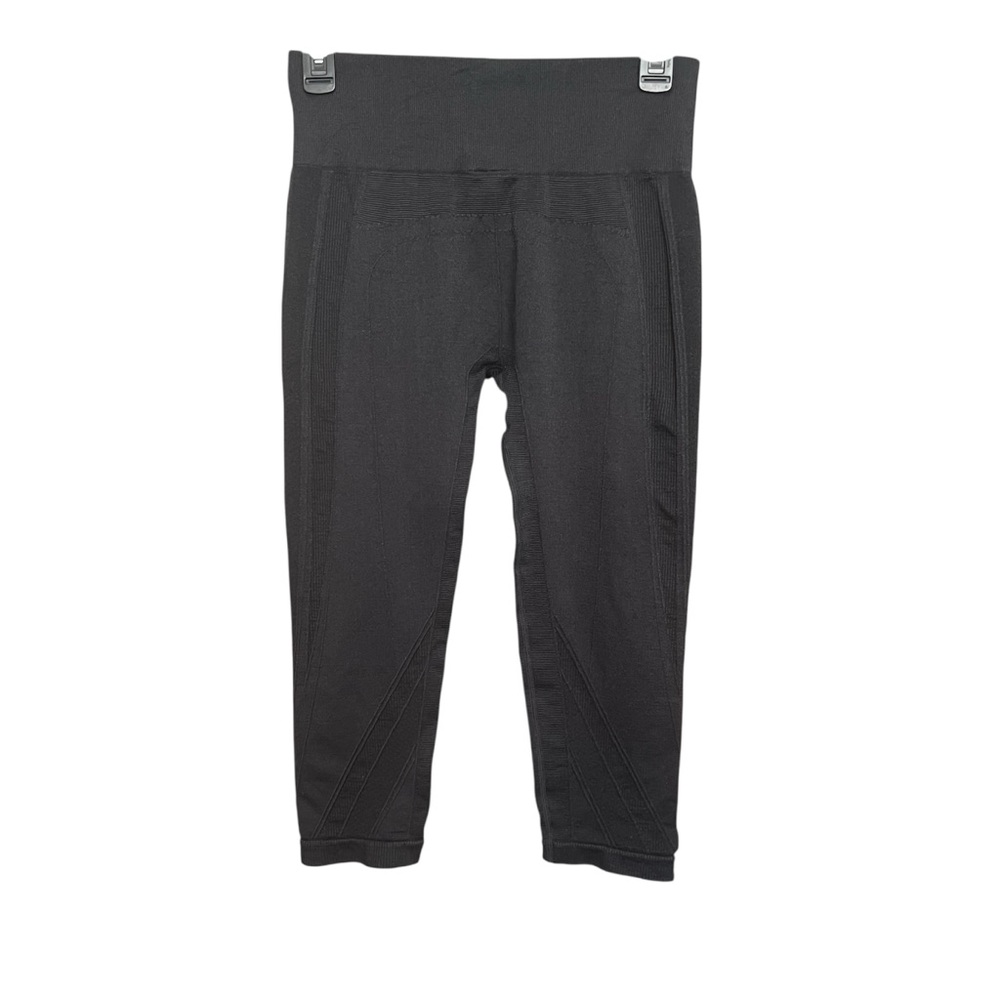 Industry Leggings Cropped Capri High Rise Gym Workout Stretch Run SZ M Blk - Picture 4 of 7